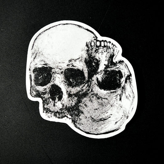Conjoined Skull Sticker